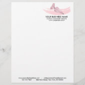 Orde voor roze bakkerijproducten flyer (Achterkant)