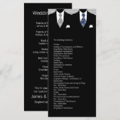 Orde voor weddenschappen tussen de heren Blue en G Programmakaart (Voorkant / Achterkant)