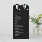 Orde voor weddenschappen tussen de heren Blue en G Programmakaart (Staand voorkant)