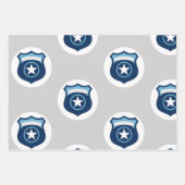 Ordehandhaving Badge Inpakpapier Vel (Voorkant)
