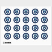 Ordehandhavingsfunctionaris Badge Ronde Sticker (Vel)
