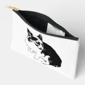Ordelijke zak, zittende print etui (Open)