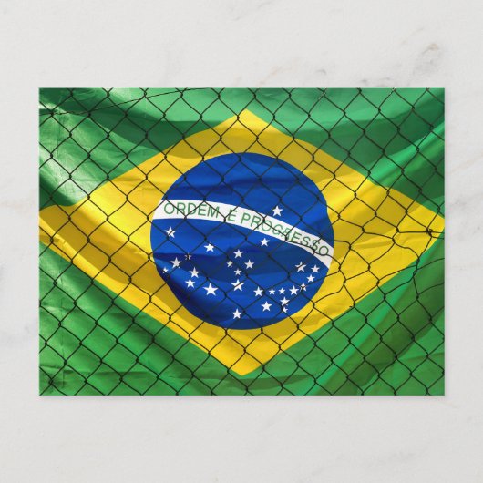 Ordem e Progresso Flag van Brazilië Briefkaart (Voorkant)