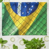 Ordem e Progresso Flag van Brazilië Theedoek (Gevouwen)