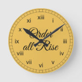 Order All Rise Ronde Klok (Voorkant)