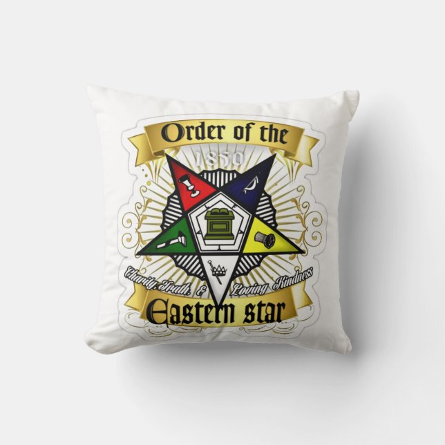 Order of Eastern Star Giant Kussen (Voorkant)
