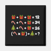 Order Of Operations Quiz Christmas Math Teacher 67 Magneet (Voorkant)