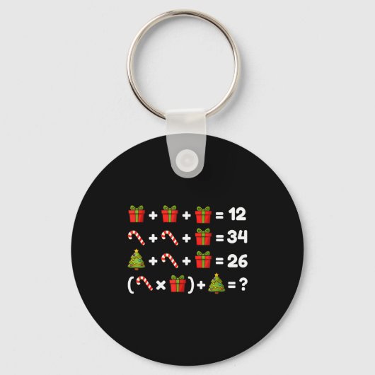 Order Of Operations Quiz Christmas Math Teacher 67 Sleutelhanger (Voorkant)