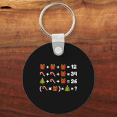 Order Of Operations Quiz Christmas Math Teacher 67 Sleutelhanger (Voorkant)