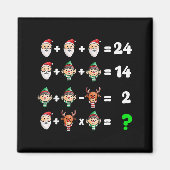 Order Of Operations Quiz Christmas Math Teacher Xm Magneet (Voorkant)