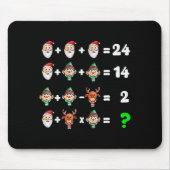 Order Of Operations Quiz Christmas Math Teacher Xm Muismat (Voorkant)