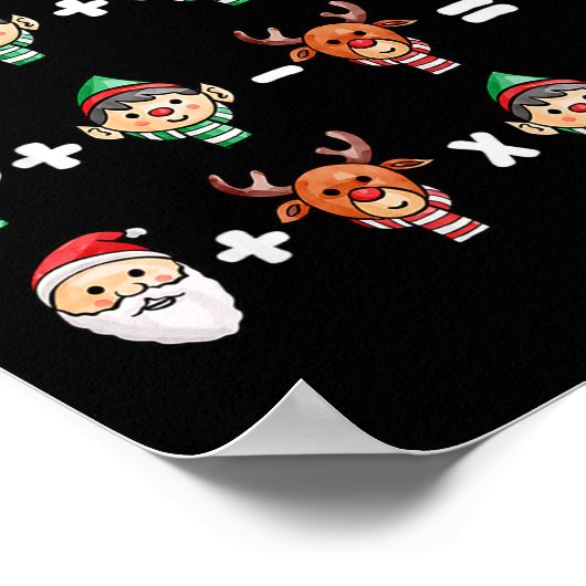 Order Of Operations Quiz Christmas Math Teacher Xm Poster (Hoek)
