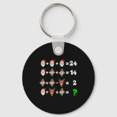 Order Of Operations Quiz Christmas Math Teacher Xm Sleutelhanger (Voorkant)