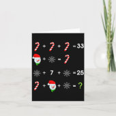 Order Of Operations Quiz Funny Math Teacher Christ Kaart (Voorkant)