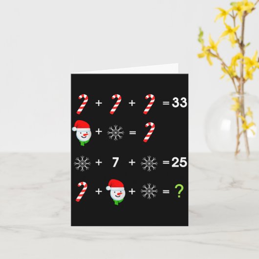 Order Of Operations Quiz Funny Math Teacher Christ Kaart (Gele Bloem)