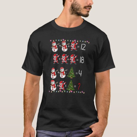 Order of Operations Quiz Math Teacher Christmas T-shirt (Voorkant)