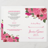 Order of Service Funeral Program Flyer (Voorkant / Achterkant)