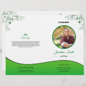 Order of Service Funeral Program Flyer (Voorkant / Achterkant)