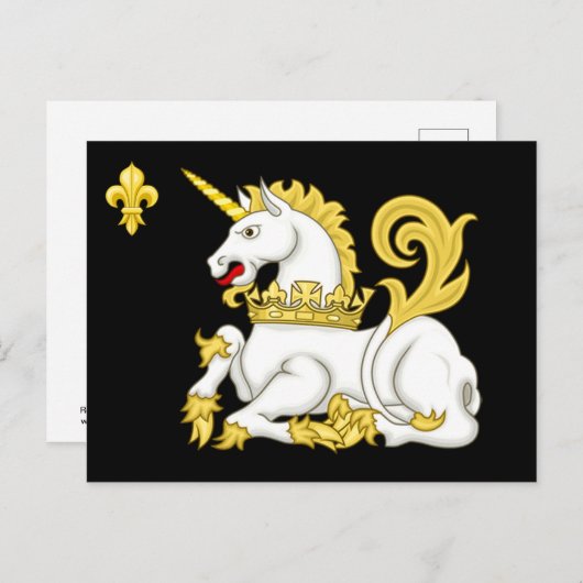 Order of the Unicorn Flag Postcard Briefkaart (Voorkant / Achterkant)