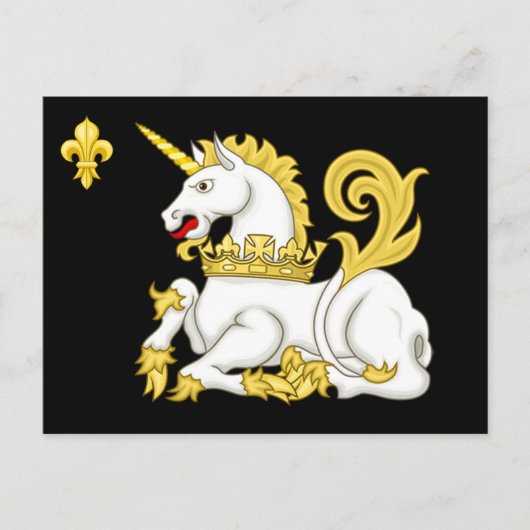 Order of the Unicorn Flag Postcard Briefkaart (Voorkant)