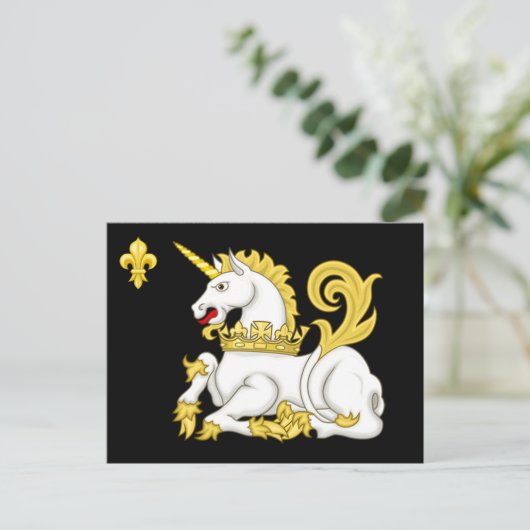 Order of the Unicorn Flag Postcard Briefkaart (Staand voorkant)
