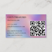 Order THANK YOU Pretty Minimalist Blur Rainbow Visitekaartje (Achterkant)