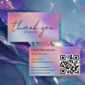 Order THANK YOU Pretty Minimalist Blur Rainbow Visitekaartje