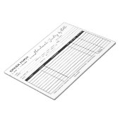 Orderformulier Blocnote - Leverancier (Schuin)