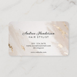 Orderhaar Stylist Visitekaartjes, Gold Beauty Visitekaartje