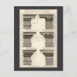 Orders van architectuur,  Entablatures Briefkaart