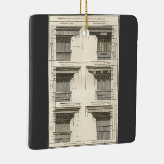 Orders van architectuur,  Entablatures Keramisch Ornament (Rechts)