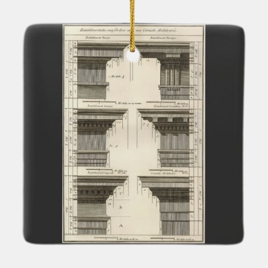 Orders van architectuur,  Entablatures Keramisch Ornament (Achterkant)