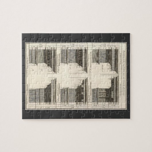 Orders van architectuur, Entablatures Legpuzzel (Horizontaal)