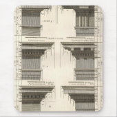 Orders van architectuur,  Entablatures Muismat (Voorkant)