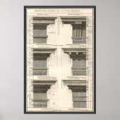 Orders van architectuur, Entablatures Poster (Voorkant)