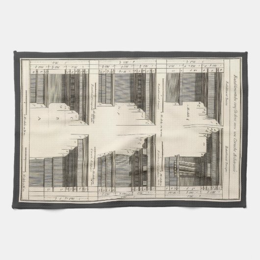 Orders van architectuur, Entablatures Theedoek (Horizontaal)