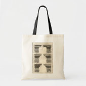 Orders van architectuur,  Entablatures Tote Bag (Voorkant)