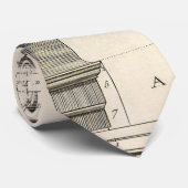 Ordes van Architectuur, Vintage Entablaturen Stropdas (Opgerold)