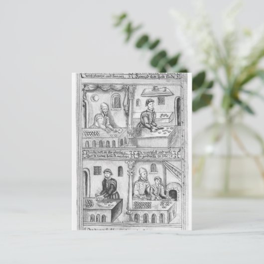 Ordinance de Bakers of York, 1595-1996 Briefkaart (Staand voorkant)