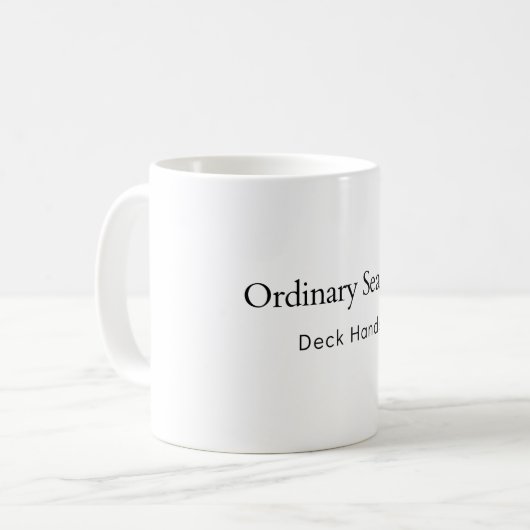Ordinary Seaman Deck Hands Koffiemok (Voorkant links)