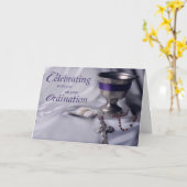 Ordinatie, Gefeliciteerd Kelk, Rozenkrans Kaart (Gele Bloem)