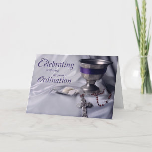 Ordinatie, Gefeliciteerd Kelk, Rozenkrans Kaart