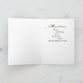 Ordinatie Gefeliciteerd Metallic Cross Kaart (Binnen)