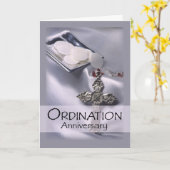 Ordinatie Jubileum Gefeliciteerd Kaart (Gele Bloem)