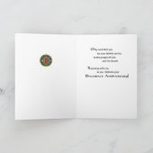 Ordinatie Jubileum naar Deacon Cross in kleuren Kaart (Binnen)