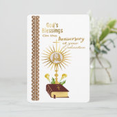 Ordination Anniversary  Feestdagenkaart (Staand voorkant)