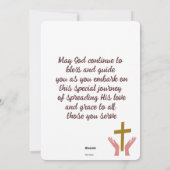 Ordination Anniversary  Feestdagenkaart (Achterkant)