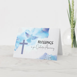 Ordination Jubileum Blessings Paarse Cross Kaart