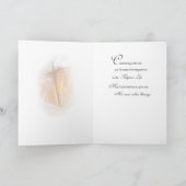 Ordination Jubileum, Cross Candle Kaart (Binnen)