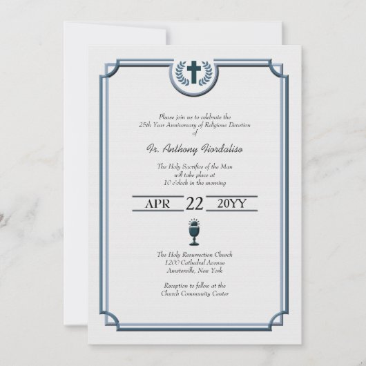 Ordination Jubileum Kaart (Voorkant)